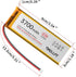 YELUFT 3pcs 3.7V 3700mAh 103395 1S PH2.0 ESP32 Lithium Polymer Battery LiPo Rechargeable Battery with Protection Board