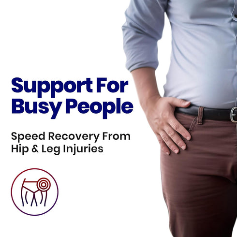 Plus Size Hip Brace Compression Sleeve for Thigh | Sciatica Pain Relief Device | Hip Support for Women & Men | X-LG /