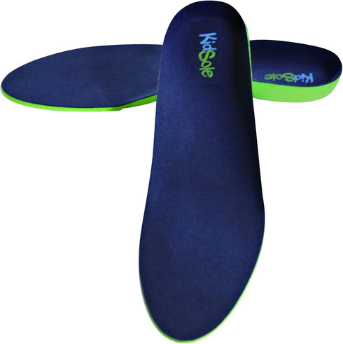 Neon Fix Sport Premium Orthotic Insole, Lightweight & Soft, Active Children with Flat Feet, Arch Support (18 CM, US