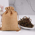 Lucky Monet 25Pcs Burlap Gift Bags, 3” x 4” Coffee Hessian Jute Bags with Drawstring for Party Favors