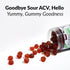 FORCE FACTOR ProbioSlim Apple Cider Vinegar Gummies, Organic LactoSpore Prebiotics to Support Digestion, Metabolism,