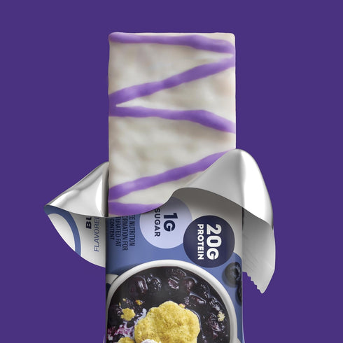 ONE Protein Bars, NEW Recipe Blueberry Cobbler, Gluten Free with 20g Protein, 1g Sugar, 2.12 oz (12 Count)