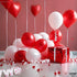 KatchOn Red Valentines Day Ribbon, 100 Yards, Heart Ribbon for Crafts, Decorations, Gift Wrapping