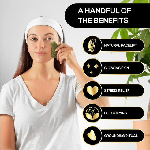 Sage Owl Gua Sha Face Massager Tool, Neck and Jawline Sculptor for Daily Skin Care Routine, Anti-Aging Tool
