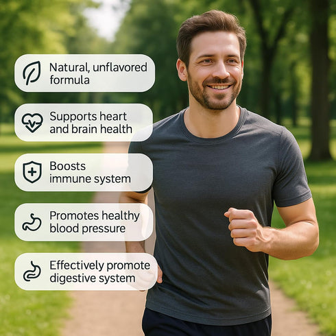 SUBMETIC 7500mg Immune 300 Elare Aged Garlic Extract, Organic Garlic Capsules Supplement for Supports & Heart Health