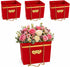 Toni Crafty floral bags 4 pcs red, flower boxes for arrangements, Hand bag with