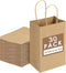 TYLPFH 5/10/20/30pcs Brown Paper Bags With Handles, Bulk, Retail, Shopping, Milk Tea, Portable(30pcs)