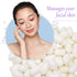 TTSAM 100pcs Fresh Natural Silk Ball Cocoons for Facial Cleanser and Skin Care Scrub