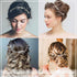 Unicra Wedding Crystal Hair Comb, Bridal Headpiece Accessories for Brides (Rose Gold)