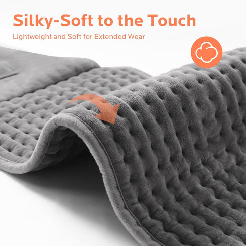 Heating Pad for Back Massager: Heating Pad for Lower Back Lumbar Cramps (Deep Gray)