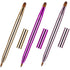 TOODOO 3 Pieces Retractable Lip Brush, Dual-ended Foundation Makeup Brush with Cap Travel Applicators