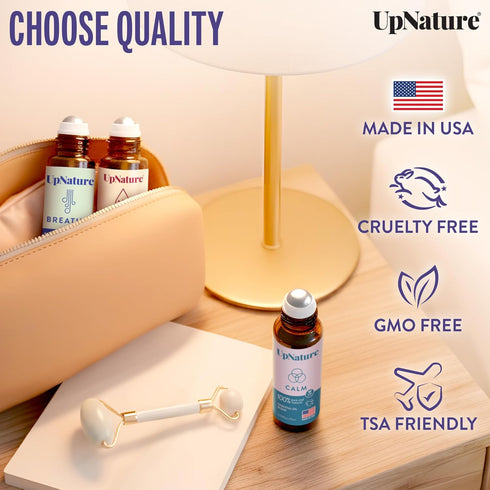 Set (3 Pack) UpNature Self Care Essential Oil Roll On Gifts for Mom, Relief Relaxation Gifts for Women Essential Oils