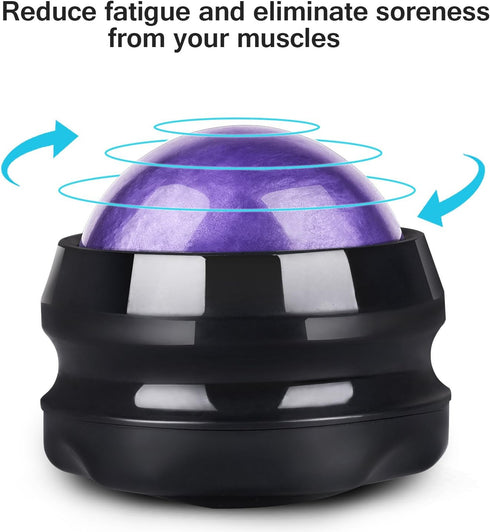 Solacium Manual Massage Roller Ball - Massager and Therapy Tool for Sore Muscles, Shoulders, Arms, Neck, Back, Feet