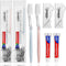 30 pcs Disposable Toothbrushes with Toothpaste, Individually Wrapped, 10g Toothpaste, Floss Pick