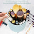 WAFJAMF Makeup Brush Holder, 360 Rotating Storage Cup for Vanity, Bathroom Countertop, 5 Slot Container