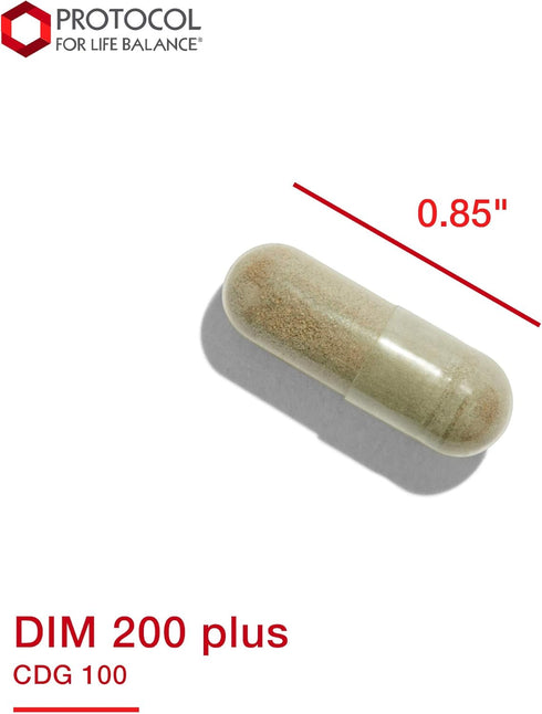 PROTOCOL FOR LIFE BALANCE DIM 200 plus CDG 100, 90 Veg Capsules, Promotes Hormone Metabolism & Liver Detox