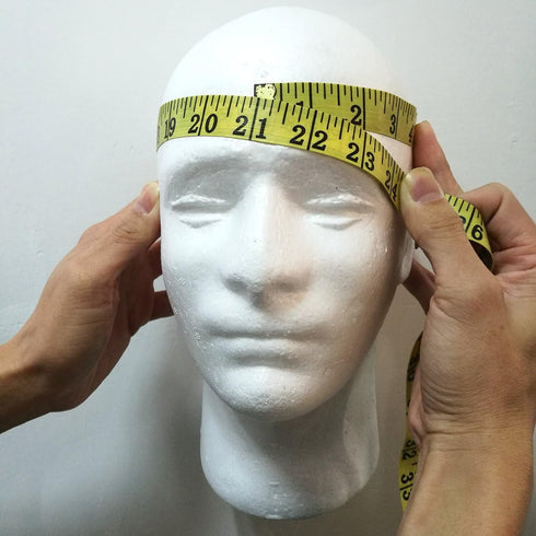 Male Wig Display Mannequin Head Stand, Styrofoam Foam, White