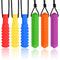 Sensory Chew Necklaces for Autistic Chewers, Food Grade Silicone Made Oral Motor