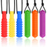 Sensory Chew Necklaces for Autistic Chewers, Food Grade Silicone Made Oral Motor