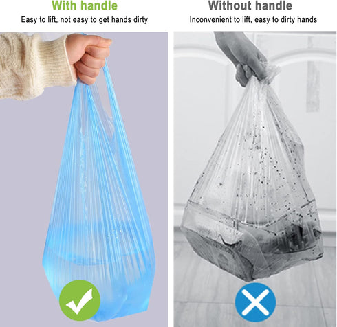 Small Trash Bags - Strong Unscented Waste Bags, 4 Gallon 120 Counts for Bedroom Kitchen Bathroom
