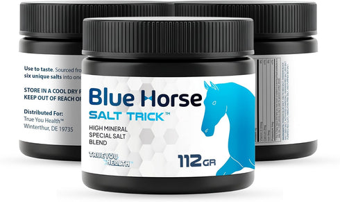 True You Health 6 Blue Horse Salt Trick - Specialty High Mineral Salt Blend - Our Best Specialty Salts for Mineral