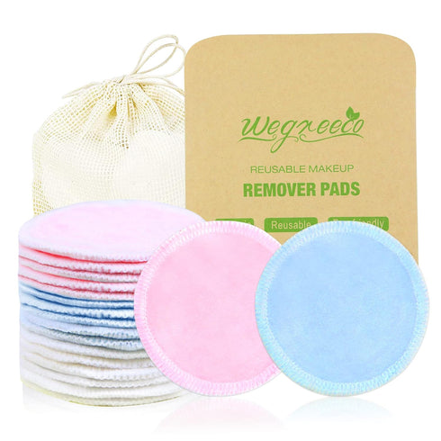 Wegreeco Reusable Cotton Rounds, Makeup Remover Pads for All Skin Types, Dog Eye Wipes Tear Stain Remover
