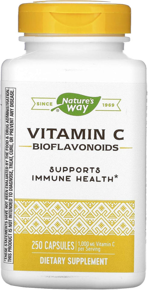 Nature's Way Vitamin C with Bioflavonoids, Immune Support*, High Potency Vitamin C