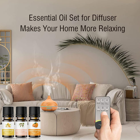 KOURUILIFE Set 20 10 ml, 100% Essential Oils for Diffuser, Aromatherapy Oils * Organic Fragrance Oil Kit