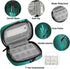 Honeybaby Shine Dragonfly Pill Case Bag Portable Weekly Pill Organizer Travel Pill Organizer Case Bag with Zipper