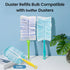 Duster Refills Bulk for Swiffer Dusters, 30 Pcs Duster Refills & 1 Handle, Microfibre Cleaner Set for Home
