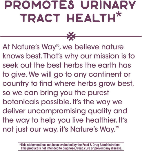 Nature's Way Premium Blend Urinary with Cranberry, 1,260 mg per serving, 100 Caps