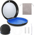 Premium Matt Black Retainer Case Kit with Mirror, 2 Pcs Chewies, Aligner Removal Tool, Travel Bag for Clear Braces