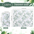 zjdbset 100Pcs Disposable Greenery Guest Napkins Paper Disposable Hand Towels Green Leaves Decorative Paper Dinner Hand