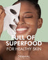 DERMAL Super Food Face Masks - 12 Pack Facial Sheet Masks for Glowing Skin, Moisturizing Natural Ingredients