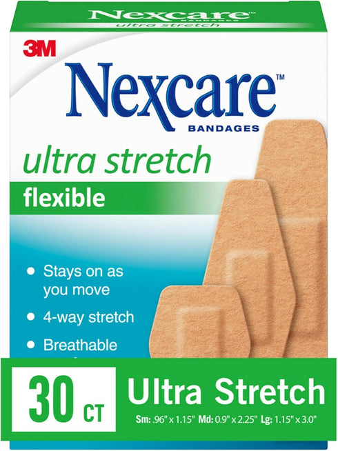 Nexcare Comfort Flexible Fabric Adhesive Bandages, Assorted Sizes, 150 Count (Pack of 5)