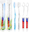 30 pcs Disposable Toothbrushes with 10g Toothpaste, Floss Individually Wrapped, Bulk Toothbrush Kit for Hotel, Guests