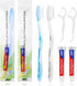 50 pcs Disposable Toothbrushes with Toothpaste and Floss - Individually Wrapped, Bulk for Homeless, Hotels