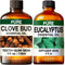 Clove Oil for Oral Care & Eucalyptus Essential Oil for Diffuser Set