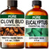 Clove Oil for Oral Care & Eucalyptus Essential Oil for Diffuser Set