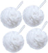 VANZAVANZU Bath Loofah, Large 80g Shower Sponge Body Scrubber Mesh Pouf for Men and Women, Set of 4