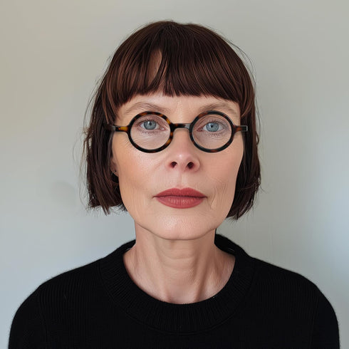 LONDON MOLE Eyewear, Moley Reading Glasses, Round Glasses, Stylish Reading Glasses for Men, Women, Unisex, Tortoiseshell