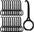 20PCS Aligner Removal Tool, Black Clear Aligner Remover Tools for Invisalign Removable Retainers and Braces