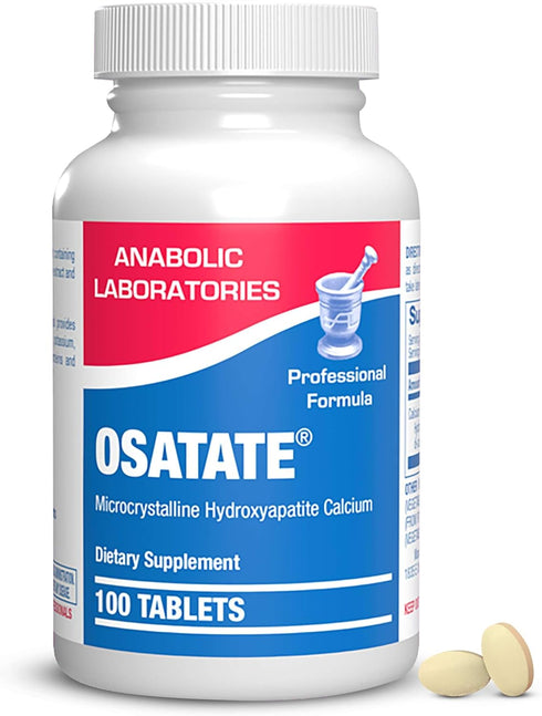 Osatate Microcrystalline Hydroxyapatite Calcium Supplement, 100 Tablets for Bone Strength - Osteo Supplements for Women