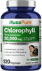 NusaPure Chlorophyll 200:1 Extract - 150 mg Equivalent to 30,000 mg per Capsule, 120 Vegetarian Caps