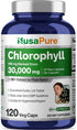 NusaPure Chlorophyll 200:1 Extract - 150 mg Equivalent to 30,000 mg per Capsule, 120 Vegetarian Caps