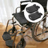 2pcs Adjustable Wheelchair Footrest Pedals Leg Pads Heavy Duty Footplates Universal Replacement for Patient Mobility