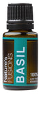 Nature’s Fusions Basil Essential Oil for Clarity, 100% Pure, 15ml