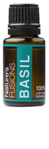 Nature’s Fusions Basil Essential Oil for Clarity, 100% Pure, 15ml