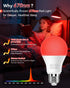 Neporal 7W 670nm Bulbs 100% A19 60W Bulbs Reading,4 Packs Red Light for Sleep, Blue Light Blocking Red Night Light