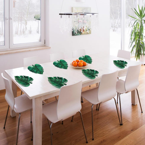 Zonon 150 Summer Pcs Turtle Leaf Plates Hawaiian Luau Party Supplies Turtle Leaf Floral Tropical Plates Jungle Birthday